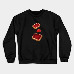 Strawberry Toast Bread Loaf Sandwich Vintage Retro Kawaii Yummy Crewneck Sweatshirt